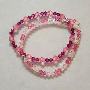 Swarovski Crystal Elements Bracelets Pink